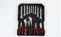 Ensemble d'outils de réparation réglables en aluminium de 187 pièces, valise à roulettes, clé à molette, outil de réparation combiné