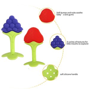 Mordedor de dentición para bebé, juguetes seguros para morder, sin BPA, mordedor congelador para bebé, mordedor de plátano de silicona - Product Image 2