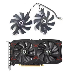 พัดลม2ตัวใหม่พัดลม GPU 4PIN <span class=keywords><strong>RX5500</strong></span> <span class=keywords><strong>XT</strong></span> ขนาด85มม. สำหรับ panlei RX 5500XT RX 580 8G อะไหล่การ์ดจอ RX550 2048SP - Product Image 1