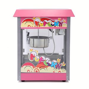 Máquina de Palomitas Móvil con Carrito de 16 oz, 110V, para Remolque de Concesiones, con Carrito Blanco - Product Image 1