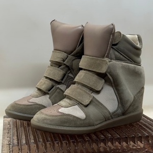 High Quality Women's Master Quality Luxury Designer Suede Calfskin <b>Height</b> <b>Increasing</b> Short Flat Boots Elevator Ankle Boots <b>Shoes</b> - Product Image 2