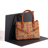 Tas Selempang Wanita Muli Mwai Retro Motif Kulit Kayu, Model Kotak, Fashionable, Serbaguna, Personal, Resleting, Bahan Poliester, Mewah Ringan