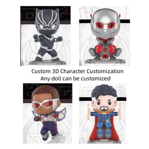 Figurines d'action de collection de jouets de dessin animé Forwell Avengers Western <span class=keywords><strong>Animation</strong></span> en PVC et ABS, modèle créatif, boîte aveugle - Product Image 3