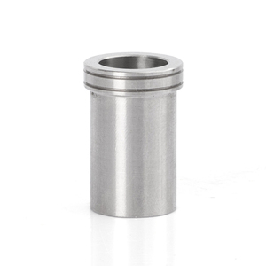 Douille d'étanchéité de précision à bride en acier inoxydable CNC avec double rainures, surface polie, montage par pressage - Product Image 6