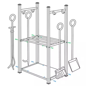 <span class=keywords><strong>Support</strong></span> à <span class=keywords><strong>bois</strong></span> <span class=keywords><strong>de</strong></span> <span class=keywords><strong>chauffage</strong></span> moderne en fer <span class=keywords><strong>pour</strong></span> l'extérieur, <span class=keywords><strong>pour</strong></span> usage domestique, disponible neuf et d'occasion - Product Image 6