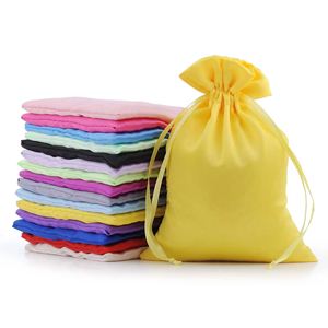 Customized Reusable Silk Satin Gift <b>Drawstring</b> <b>Pouch</b> for Luxury Hair Jewelry Cosmetic Makeup Cellphone Shoe Packaging Custom - Product Image 3