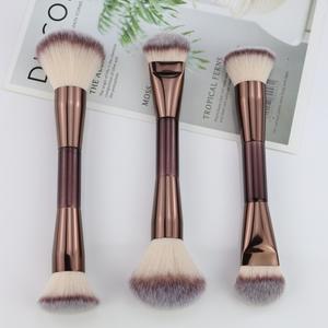 Pinceaux de maquillage pour le visage à double extrémité vegan pour fond de teint liquide, anticernes, blush, personnalisation du logo, pinceau doux pour poudre, pinceau de maquillage - Product Image 5