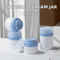 Pot cosmétique sous vide en PP de haute qualité 15g 30g 50g, écologique, imprimé sérigraphié, pour emballage de crème de luxe pour soins de la peau