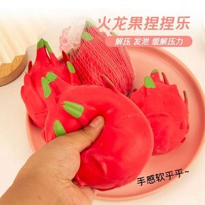 Juguete Sensorial Antiestrés de Frutas y Verduras Elásticas: Pepino, Pitaya, Bola Blanda para Apretar, para Todas las Edades, Alivio de la Ansiedad - Product Image 6