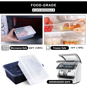 บรรจุภัณฑ์อาหารแบบใช้แล้วทิ้งรูปทรงสี่เหลี่ยมผืนผ้าขนาด 500 มล. ดีไซน์ใหม่ ผลิตตามสั่ง เป็นมิตรกับสิ่งแวดล้อม พร้อมฝาปิด - Product Image 6