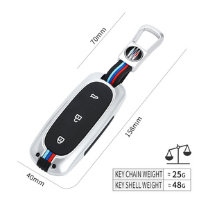 Étui de protection pour <span class=keywords><strong>clé</strong></span> de voiture en alliage de zinc et gel de silice pour LEADING IDEAL Lixiang L8 L9 ONE, porte-clés, accessoires de sac - Product Image 4