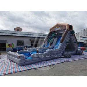 Deslize inflável para crianças, fonte de fábrica, design popular para crianças e adultos, deslize de água, festa na piscina