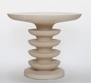 Meubles en pierre contemporains <span class=keywords><strong>Table</strong></span> basse en pierre calcaire <span class=keywords><strong>Table</strong></span> sur pied pour l'intérieur et l'extérieur - Product Image 4