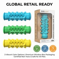 Jouet à mâcher durable pour chien, brosse à dents orale, jouet à mâcher indestructible en caoutchouc pour les mâchoires, écologique pour les mâchoires agressives, taille moyenne