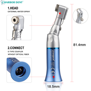 1pcs低速牙科手机，直鼻/对角2/4孔6色空气涡轮微电机6色 - Product Image 5