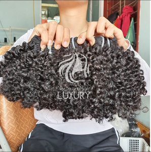 Wholesale Best Quality 100% Original VietNam <b>Human</b> Hair Kinky Curly <b>Wig</b> - Product Image 5