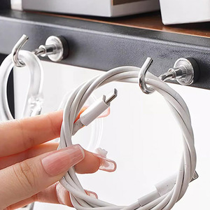 Nahe Magnetic Wall Hooks Round Minimalist Design For Key And Mail Organizer Suction Cup Hook Mounting Type - Product Image 3