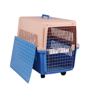 Jaula transportadora de viaje para mascotas grande de lujo al por mayor, jaula alta y pesada para perros, ruedas, estilo exterior, bandeja de <span class=keywords><strong>transporte</strong></span> aéreo, <span class=keywords><strong>caja</strong></span> para gatos - Product Image 6