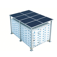 Klantgerichte zonne-aangedreven koelcel, off-grid zonne-energie walk-in koel-/vriescel voor landbouwopslag