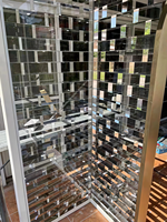 Briques de verre pour la décoration intérieure et extérieure, briques de verre ultra-transparentes finement polies, utilisées pour les cloisons murales