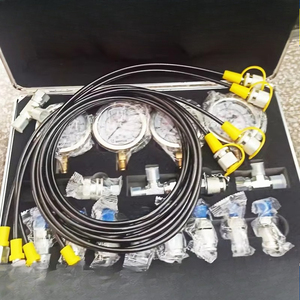 数字液压压力测试套件 4 个压力表 用于挖掘机零件诊断工具的液压压力表 - Product Image 1