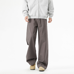 <span class=keywords><strong>Pantaloni</strong></span> Larghi Vintage Lavati per Uomo, Gamba Dritta e Lunga, Casual <span class=keywords><strong>con</strong></span> <span class=keywords><strong>Tasche</strong></span> <span class=keywords><strong>Laterali</strong></span> - Product Image 3