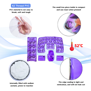 Impacco Riutilizzabile Caldo/Freddo Magic <span class=keywords><strong>Click</strong></span> con Acetato di Sodio per Alleviare il Dolore a Collo, Spalle e Schiena - Cuscinetto Termico in Gel PVC - Product Image 2