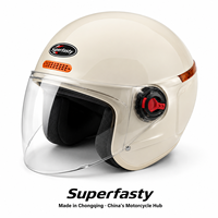Casque de moto ouvert en PP de haute qualité avec garantie, fermeture rapide, toutes saisons, pour la distribution en gros