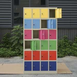 Armoire professionnelle en acier à 24 portes, moderne, pliable et extensible, casier métallique <span class=keywords><strong>mini</strong></span> pour vestiaires scolaires, gymnases et villas - Product Image 3