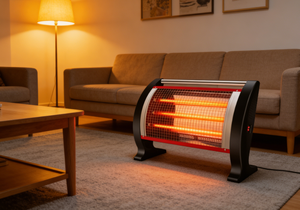 เครื่องทำความร้อนเชิงพาณิชย์แบบตั้งพื้นโลหะ 2200W |   ระบบป้องกันการล้มคว่ำสำหรับเครื่องทำความร้อนแบบรวดเร็วและปลอดภัยสำหรับร้านอาหารและสำนักงานโคปิเทียม - Product Image 3