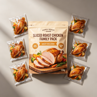 Sacs d'emballage pour poulet rôti, sacs à fermeture éclair en PE de qualité alimentaire pour poulets entiers, poulet chaud cuit au four