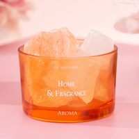 Diffuseur d'huile de parfum en pierre de cristal d'aromathérapie de cristal de maison de luxe Diffuseur de pierre de lave naturelle