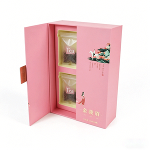 Boite Cadeau Food Grade Packaging Box Luxury Tea Gift Set Loose Tea Leaves Double Door Scatola Regalo Herbal Tea Paper Gift Box - Product Image 2