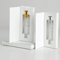 Flacon Vaporisateur de Parfum en Verre Rechargeable 3ml 5ml 10ml, Petit Échantillon Test avec Emballage Boîte en Carton