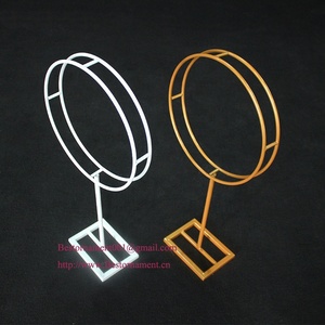 Ourwarm — support d'arc rond en <span class=keywords><strong>métal</strong></span>, cercles de fleurs, décorations pour fête de mariage, décoration de Table - Product Image 1