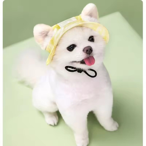 Adjustable Solid Eco-Friendly Pet <b>Hat</b> with Ear Holes Cute Pet Inspired Sunscreen Cap for Dogs and <b>Cats</b> - Product Image 4