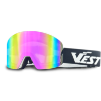 Masque de ski personnalisé avec lentilles interchangeables magnétiques, anti-buée, protection UV 100%, compatible avec lunettes de vue, pour snowboard et ski