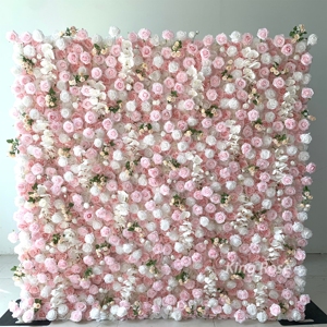 Panel de Pared de Flores Artificiales al por Mayor, Rollo de Pared Floral para Decoración de Bodas, Fiestas y Eventos - Product Image 4