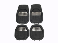 Tapis de Sol de Voiture Ajustés en PVC Durable, Accessoires Auto, Lot de 4 Pièces