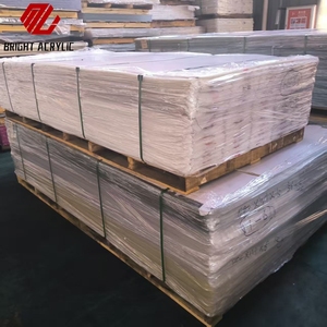 MingLiang 5 años UV-Stable Coral Orange Hojas acrílicas 3mm Hoja brillante <span class=keywords><strong>de</strong></span> 8mm para pantallas <span class=keywords><strong>de</strong></span> quiosco al por menor Corte suave incluido - Product Image 5