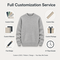 Pull tricoté d'hiver pour homme à col rond, texturé, personnalisé, 100 % coton, service OEM avec plus de 10 000 couleurs Pantone TPG