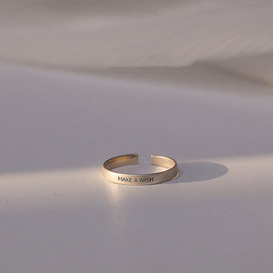 Make A Wish <b>Ring</b> <b>Adjustable</b> Index Finger Minimalist Pinky <b>Ring</b> Unisex Jewelry Gift - Product Image 2