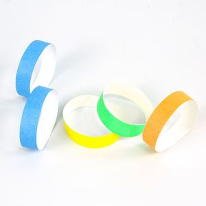 Pulseras de Tyvek al por Mayor para Eventos, Resistentes al Agua y a Desgarros, Pulseras de Papel Desechables para Identificación en Conciertos - Product Image 1