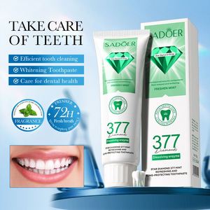 <span class=keywords><strong>Dentifrice</strong></span> <span class=keywords><strong>blanchissant</strong></span> et anti-caries Star Diamond 377 à la menthe et aux herbes, 100g, pour l'élimination du tartre et l'usage domestique - Product Image 1