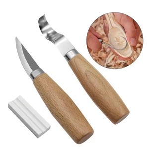 Ciseau à bois Cutter outil à main couteau à découper sur bois bricolage sculpture sur bois sculpture cuillère couteau aiguiseur accessoire - Product Image 6