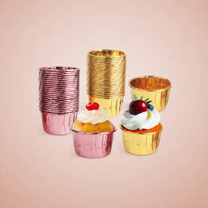 <span class=keywords><strong>Mini</strong></span> gobelets de cuisson, 50 pièces, en <span class=keywords><strong>papier</strong></span> aluminium, doublures de Cupcake jetables, <span class=keywords><strong>moule</strong></span> à Cupcake - Product Image 2