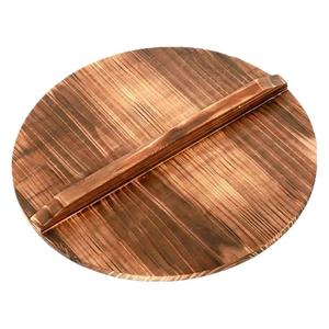Fir Wood <b>Pot</b> <b>Lid</b> Round Thickened Carbonized Solid Wood Wok <b>Lid</b> Eco Friendly Household Kitchen Cover - Product Image 2