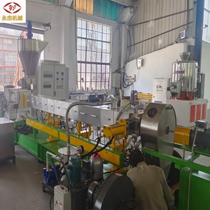 Pbat + caco3/Tinh Bột Bio Filler masterbatch máy đôi vít đùn động cơ hộp số PLC năng suất cao phân hủy sinh học nhựa - Product Image 1