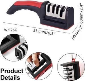 Aiguiseur de couteaux de haute qualité, ciseaux, cuisine, céramique, acier au tungstène, acier inoxydable, aiguiseur de couteaux à 4 et 3 étapes - Product Image 2