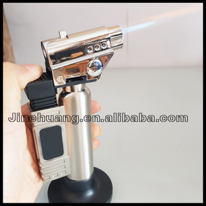 2024 nouveaux modèles Jet Flame coupe-vent Logos personnalisés briquet torche oblique à gaz rechargeable électronique - Product Image 5